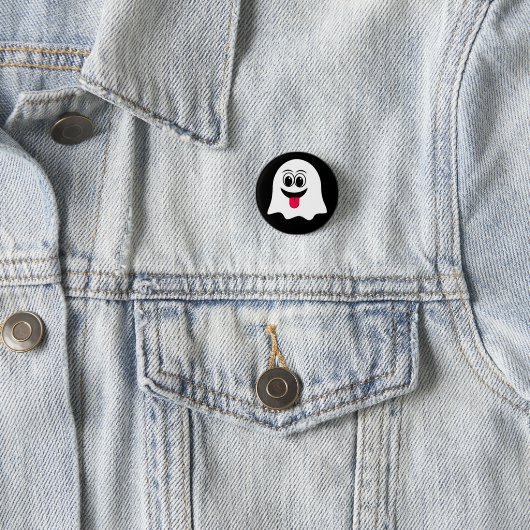 Funny Ghost emoji! Button (Beispiel)