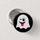 Funny Ghost emoji! Button (Vorne & Hinten)