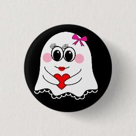 Funny Ghost emoji! Button