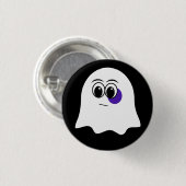Funny Ghost emoji! Button (Vorne & Hinten)