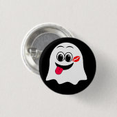 Funny Ghost emoji! Button (Vorne & Hinten)