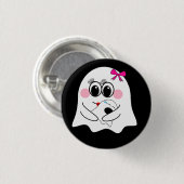 Funny Ghost emoji! Button (Vorne & Hinten)