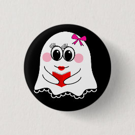Funny Ghost emoji! Button