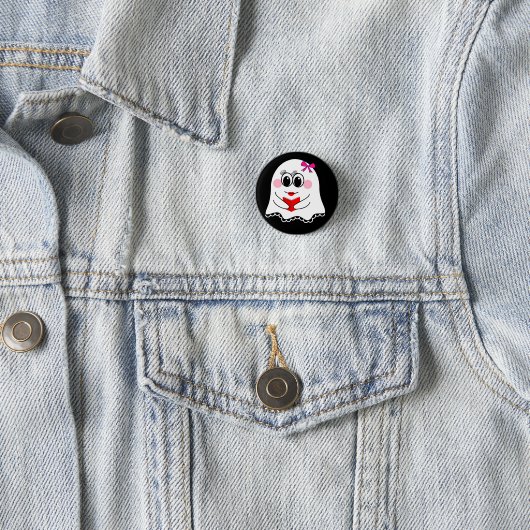 Funny Ghost emoji! Button (Beispiel)