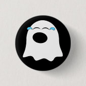 Funny Ghost emoji! Button (Vorderseite)