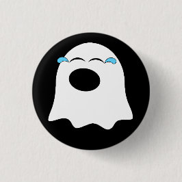 Funny Ghost emoji! Button