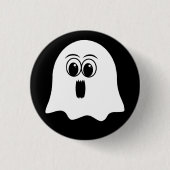 Funny Ghost emoji! Button (Vorderseite)