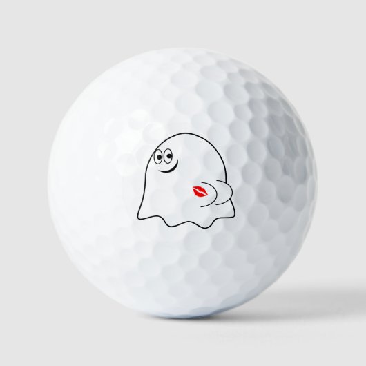 Funny Ghost emoji! Golfball (Vorderseite)