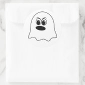 Funny Ghost emoji! Runder Aufkleber (Tasche)