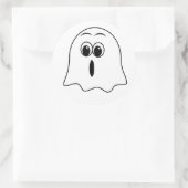 Funny Ghost emoji! Runder Aufkleber (Tasche)