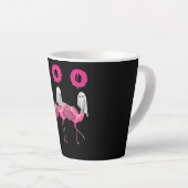 Funny Ghost Flamingo Boo Halloween Kostümgeschenke Milchtasse (Rechte Ecke)