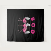 Funny Ghost Flamingo Boo Halloween Kostümgeschenke Wandteppich (Vorderseite (Horizontal))