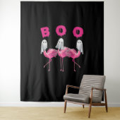 Funny Ghost Flamingo Boo Halloween Kostümgeschenke Wandteppich (Beispiel)