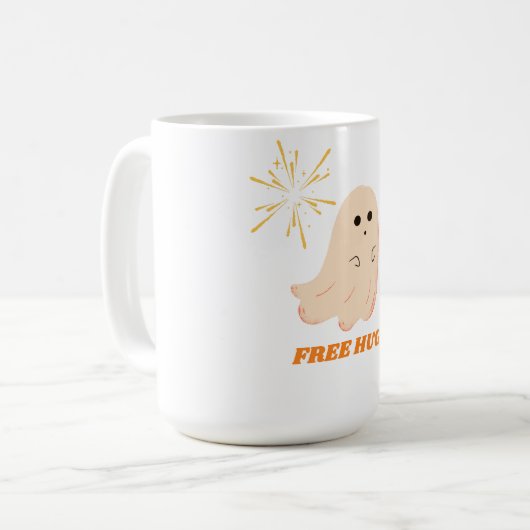 Funny Ghost Free Hug-Tasse Kaffeetasse (Vorderseite Links)