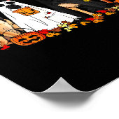 Funny Ghost German Shepherd Halloween Dog Mom Dog  Poster (Ecke)
