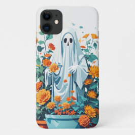 Funny Ghost Ghosted Garening Pflanze Retro Hallowe Case-Mate iPhone Hülle
