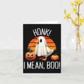 Funny Ghost Goose Honk I Gemein Boo Karte (Gelbe Blume)