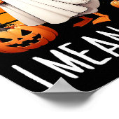 Funny Ghost Goose Honk I Gemein Boo Poster (Ecke)