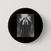 Funny Ghost Hand Herz Sign Spooky Kostüm Hallowe Button (Vorderseite)