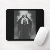 Funny Ghost Hand Herz Sign Spooky Kostüm Hallowe Mousepad (Mit Mouse)