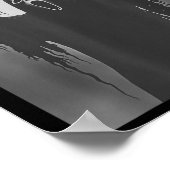 Funny Ghost Hand Herz Sign Spooky Kostüm Hallowe Poster (Ecke)