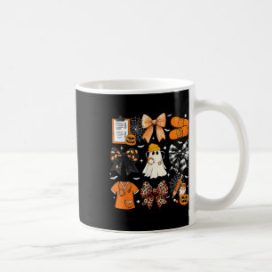 Funny Ghost Happy Halloween Coquette Bow Spooky Se Kaffeetasse