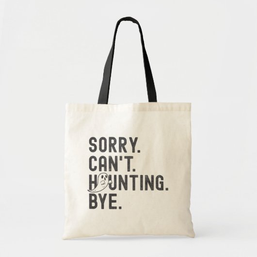 Funny Ghost Haunting Retro Halloween Tragetasche (Vorne)