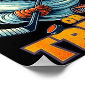 Funny Ghost Ice Hockey Player Halloween Costume Me Poster (Ecke)