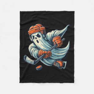 Funny Ghost Ice Hockey Spieler Halloween Kostüm Me Fleecedecke