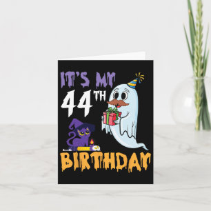 Funny Ghost ist mein 44. Geburtstags-Halloween-Par Karte