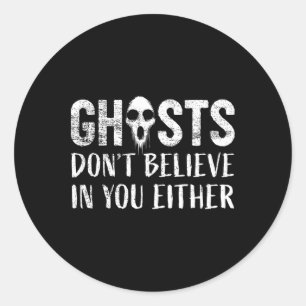 Funny Ghost Jagd Paranormal Investigator Geister Runder Aufkleber