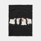 Funny Ghost Kühe Halloween Tiere Kuh Lover Spook Fleecedecke (Vorderseite)