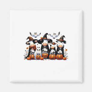 Funny Ghost Kühe Halloween Tiere Kuh Owls Spooky Magnet