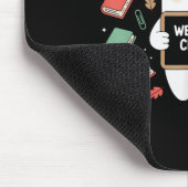 Funny Ghost Lehrer Zurück zur Schule Halloween Män Mousepad (Ecke)