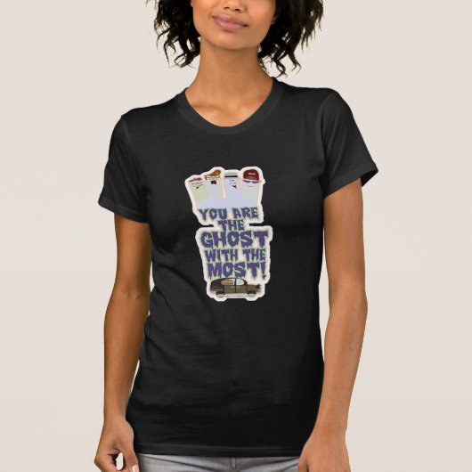 Funny Ghost mit dem Halloween-Cartoon T-Shirt (Vorderseite)