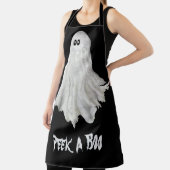 Funny Ghost of Halloween vergangene Zeichnend Schü Schürze (InSitu)