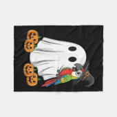 Funny Ghost Parrot Pumpkin Halloween Kids Mens Wom Fleecedecke (Vorderseite (Horizontal))