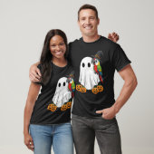 Funny Ghost Parrot Pumpkin Halloween Kids Mens Wom T-Shirt (Unisex)