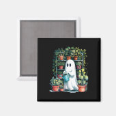 Funny Ghost Pflanze Spooky Season Trick oder Treat Magnet (Vorderseite/Rückseite)