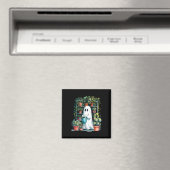Funny Ghost Pflanze Spooky Season Trick oder Treat Magnet (In Situ (Geschirrspüler))