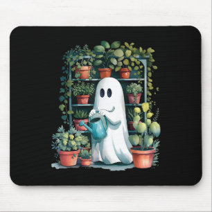 Funny Ghost Pflanze Spooky Season Trick oder Treat Mousepad