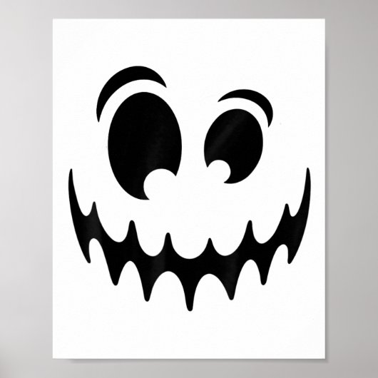 Funny Ghost Pumpkin Face Costume Halloween Jack O Poster (Vorne)