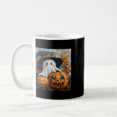 Funny Ghost Pumpkin Niedlich Halloween Patchwork A Kaffeetasse (Links)