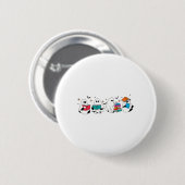 Funny Ghost Reading Books Lehrer Halloween Spooky Button (Vorne & Hinten)