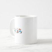 Funny Ghost Reading Books Lehrer Halloween Spooky Kaffeetasse (Vorderseite Links)