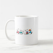 Funny Ghost Reading Books Lehrer Halloween Spooky Kaffeetasse (Links)