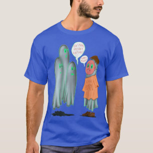 Funny Ghost Spooky Halloween Mens Damen 914 T-Shirt