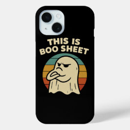 Funny Ghost "This Is Boo Sheet" Retro Halloween Case-Mate iPhone Hülle