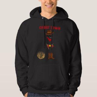 Funny Ghost Town Unsichtbarer Cowboy Halloween Shi Hoodie