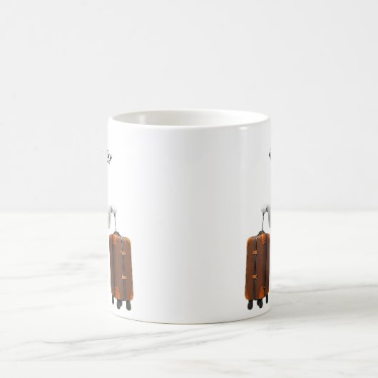 Funny Ghost Travel  Kaffeetasse (Mittel)